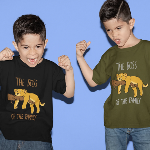 The Boss Of The Family - Kids T-shirt